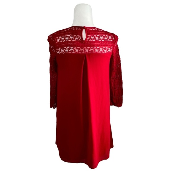 Speechless Red Long Lace Sleeve Dress - Picture 7 of 16